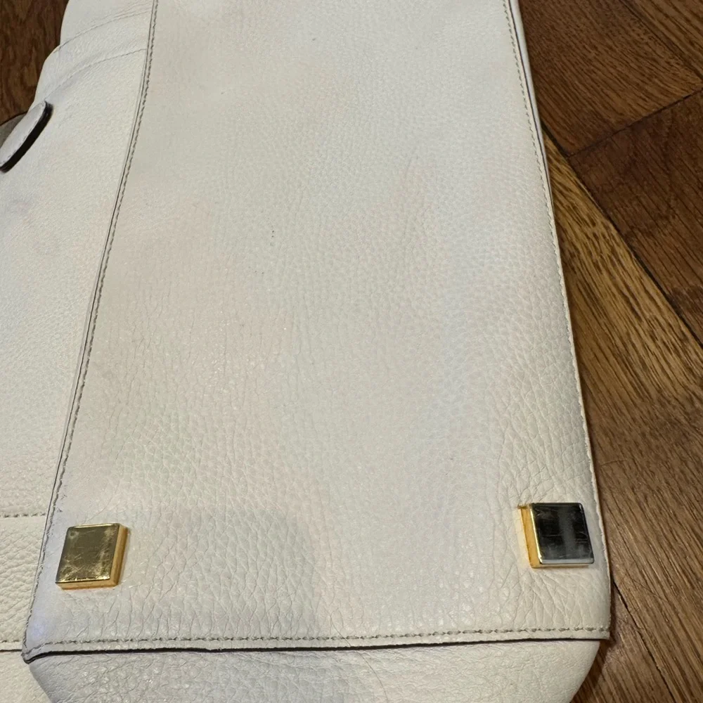 Rare Limited Edition Michael Kors Miranda White Leather/Shoulder Tote Bag EUC - Picture 6 of 16